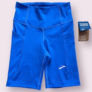 Brooks Womens Method 8" Short Tights Bluetiful Size XS